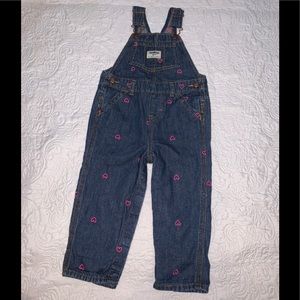 Oshkosh denim overalls.